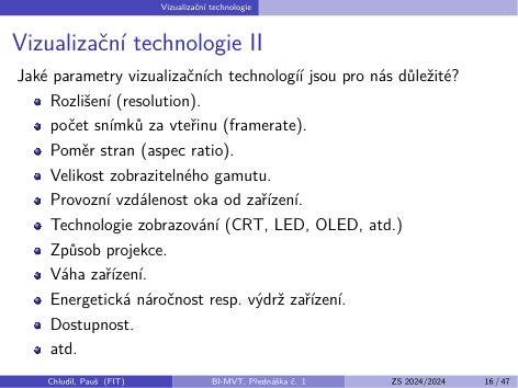 Původní snímek 16: Vizualizační technologie II