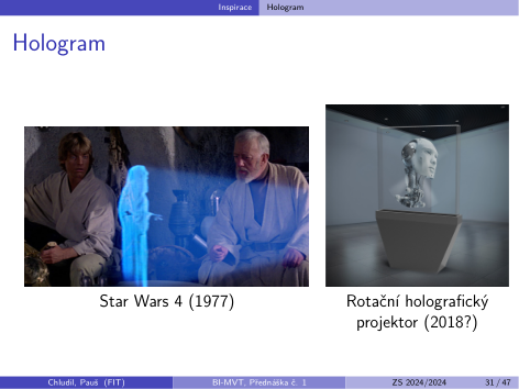 Původní snímek 31: Hologram