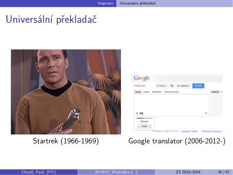 Původní snímek 35: Universální překladač