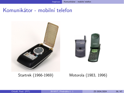 Původní snímek 36: Komunikátor - mobilní telefon