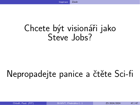 Původní snímek 47: Závěr