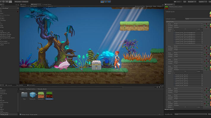 Uživatelské rozhraní editoru Unity